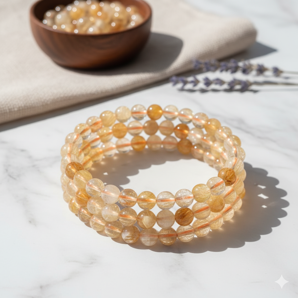 Authentic Natural Citrine Crystal Bracelet – Manifest Money, Attract Prosperity, Success & Abundance