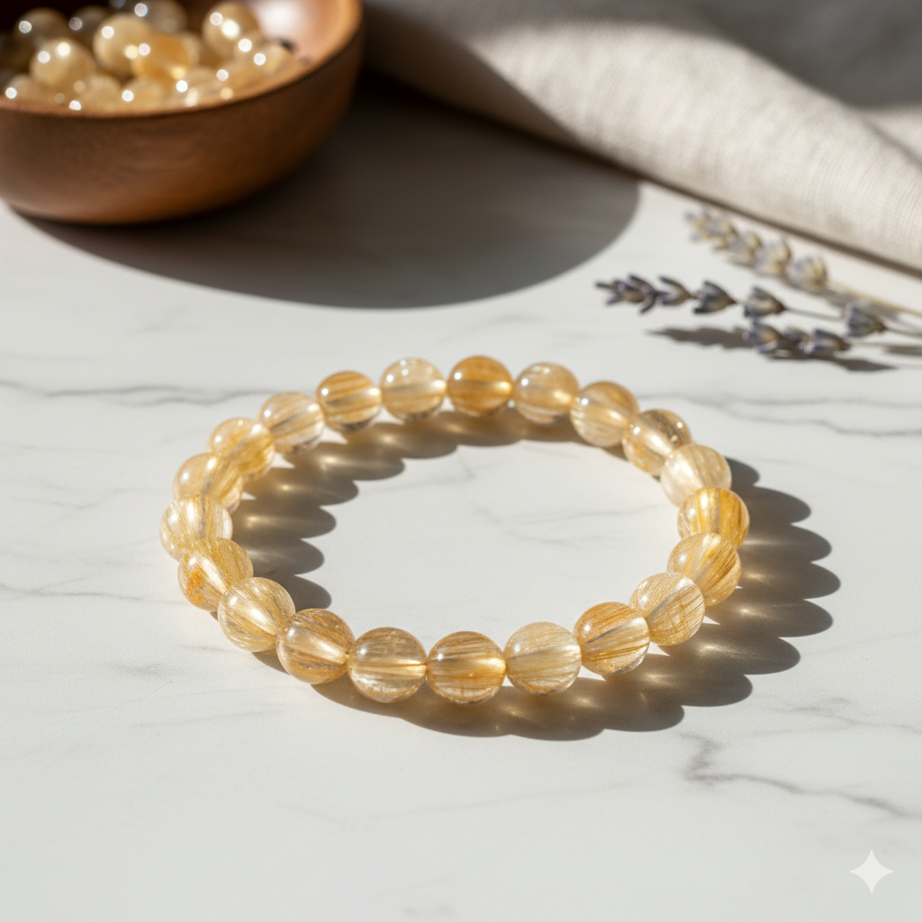 Authentic Natural Citrine Crystal Bracelet – Manifest Money, Attract Prosperity, Success & Abundance